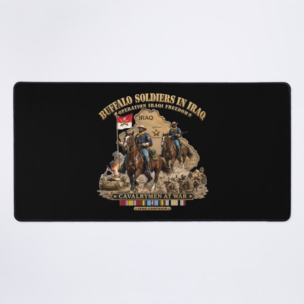 Item preview, Army - Buffalo Soldiers in Iraq - OIF - Cavalrymen at War  w IRAQ SVC - 3D - Enhanced designed and sold by Military Insignia Products.