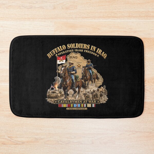 Item preview, Army - Buffalo Soldiers in Iraq - OIF - Cavalrymen at War  w IRAQ SVC - 3D - Enhanced designed and sold by Military Insignia Products.