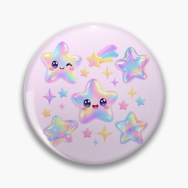 Item preview, Cute Pastel Iridescent Jelly Stars designed and sold by wallpapersarts.