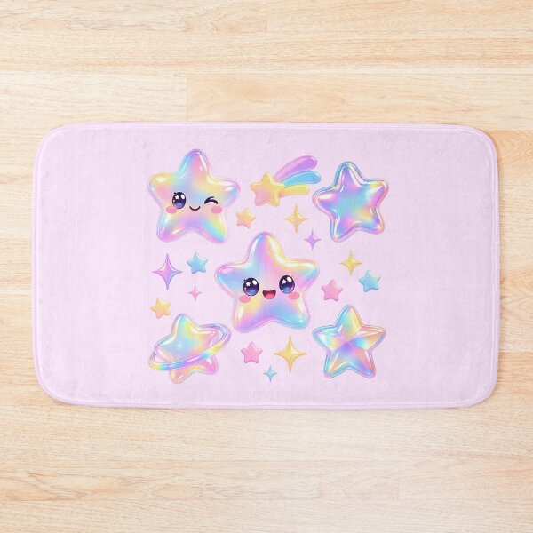 Item preview, Cute Pastel Iridescent Jelly Stars designed and sold by wallpapersarts.