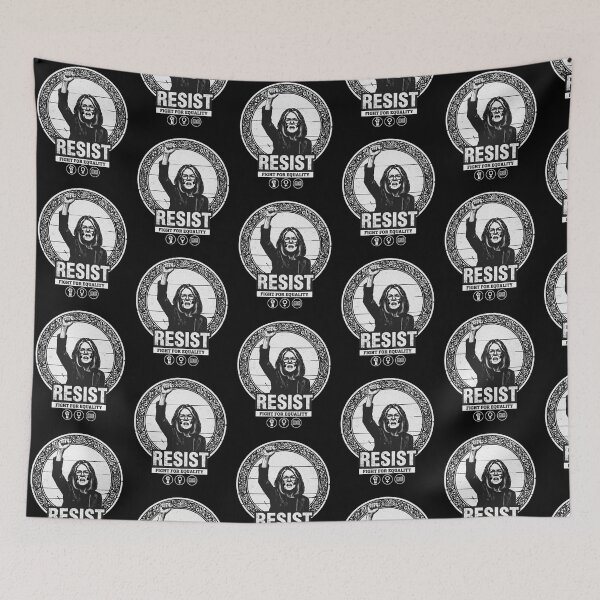 Item preview, Gloria Steinem Resist Fight For Equality Raised Fist Art Nouveau designed and sold by Dravienart.