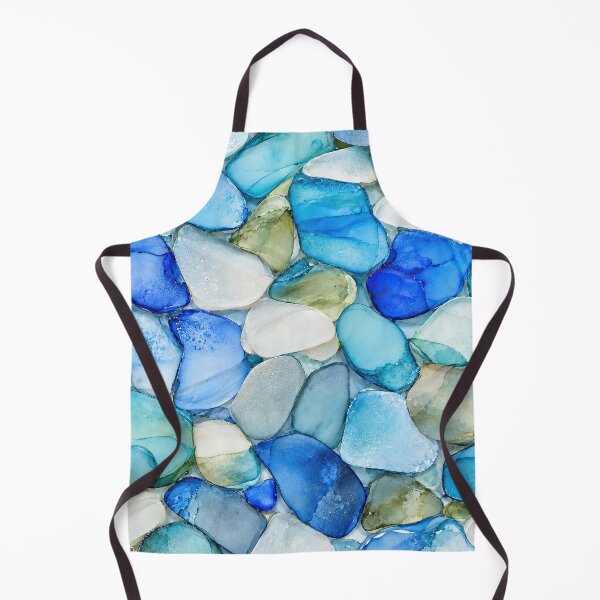 Item preview, Barbados Sea Glass – Caribbean Coast Ink Abstract designed and sold by newnomads-art.