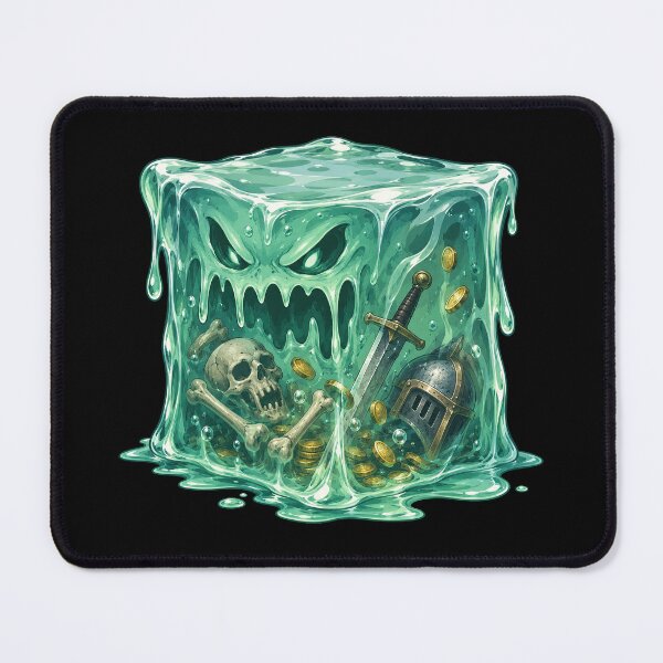 Item preview, Gelatinous Cube Dungeon Monster Fantasy RPG Art designed and sold by obstinator.