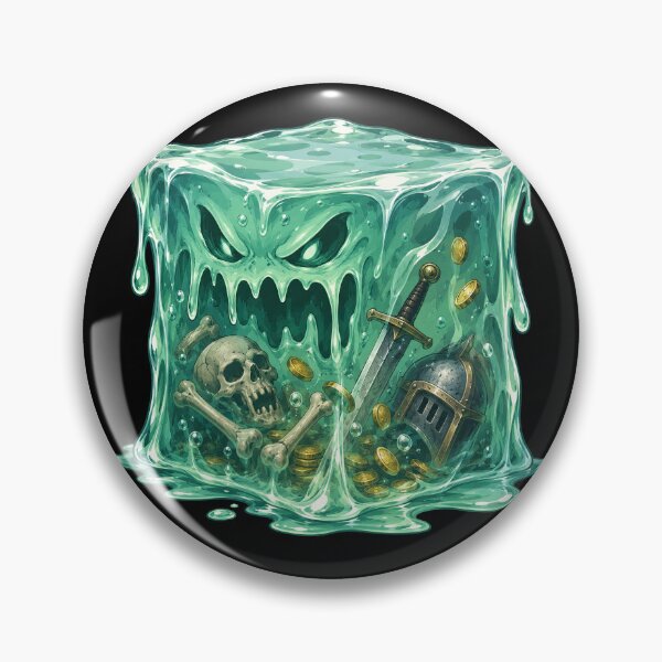 Item preview, Gelatinous Cube Dungeon Monster Fantasy RPG Art designed and sold by obstinator.