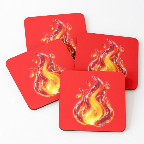 Item preview, Glowing Glassy Liquid Fire Flame designed and sold by wallpapersarts.