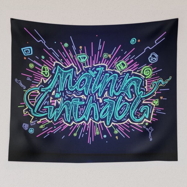 Item preview, Neon Graffiti Tag Starburst Glow designed and sold by Lespribos .
