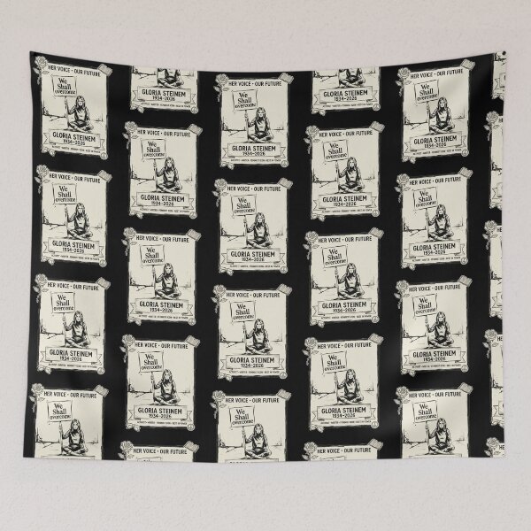 Item preview, Gloria Steinem We Shall Overcome Her Voice Our Future Protest designed and sold by Dravienart.