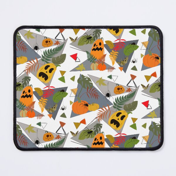 Item preview, Halloween Spooky Season Pumpkin Garden Geometric Autumn Pattern designed and sold by Vibria Pattern Studio.