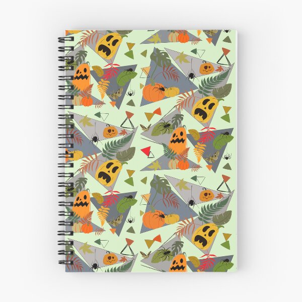 Item preview, Halloween Spooky Season Pumpkin Garden Geometric Autumn Pattern designed and sold by Vibria Pattern Studio.