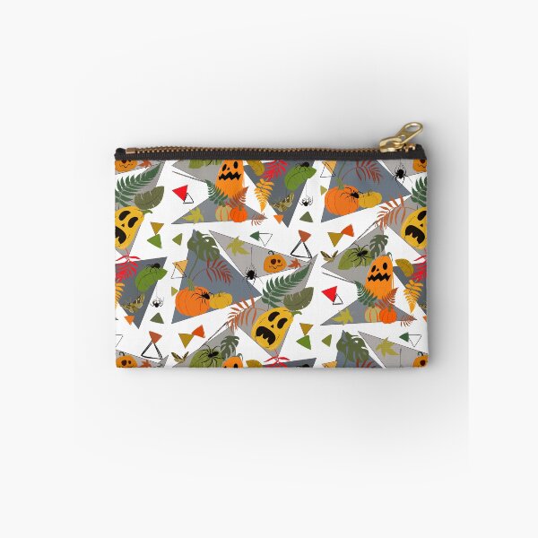 Item preview, Halloween Spooky Season Pumpkin Garden Geometric Autumn Pattern designed and sold by Vibria Pattern Studio.