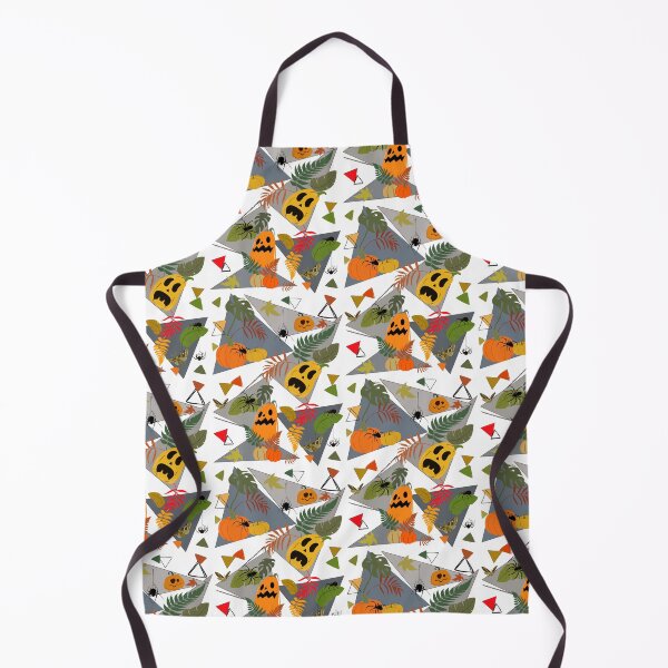 Item preview, Halloween Spooky Season Pumpkin Garden Geometric Autumn Pattern designed and sold by Vibria Pattern Studio.