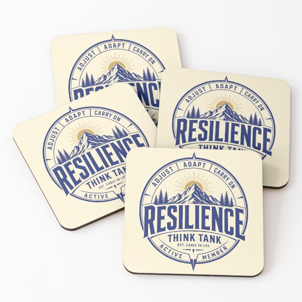 Item preview, Resilience Think Tank Motivational Mountain Art designed and sold by 89shirts.