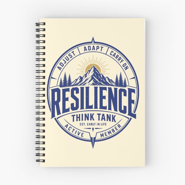 Item preview, Resilience Think Tank Motivational Mountain Art designed and sold by 89shirts.