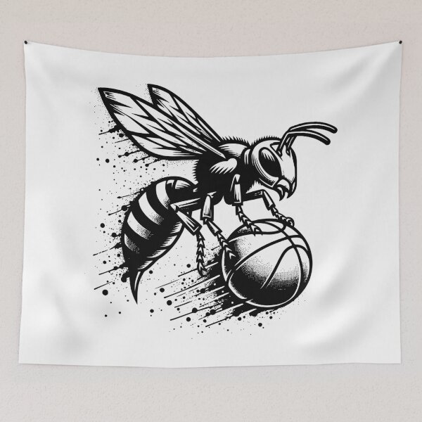 Item preview, Hornet carrying a basketball classic t-shirts and stickers designed and sold by Knowvhere.