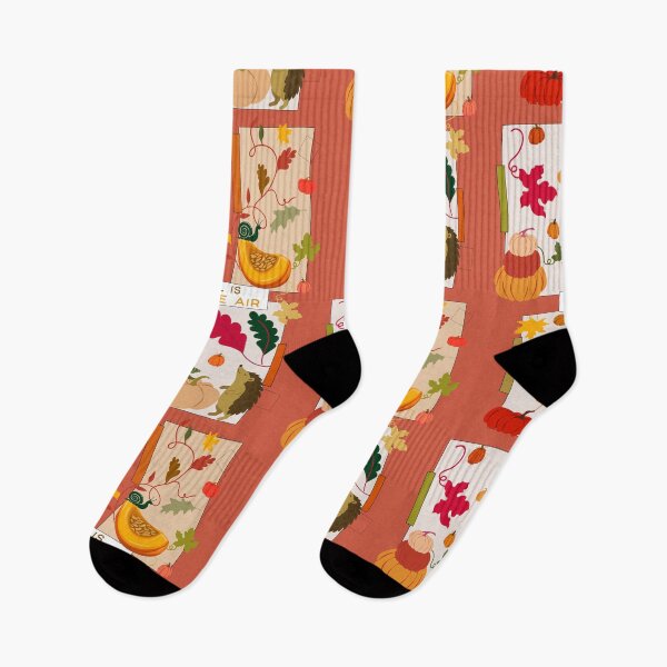 Item preview, Autumn Is Here Pumpkin Garden Wildlife Pattern designed and sold by Vibria Pattern Studio.