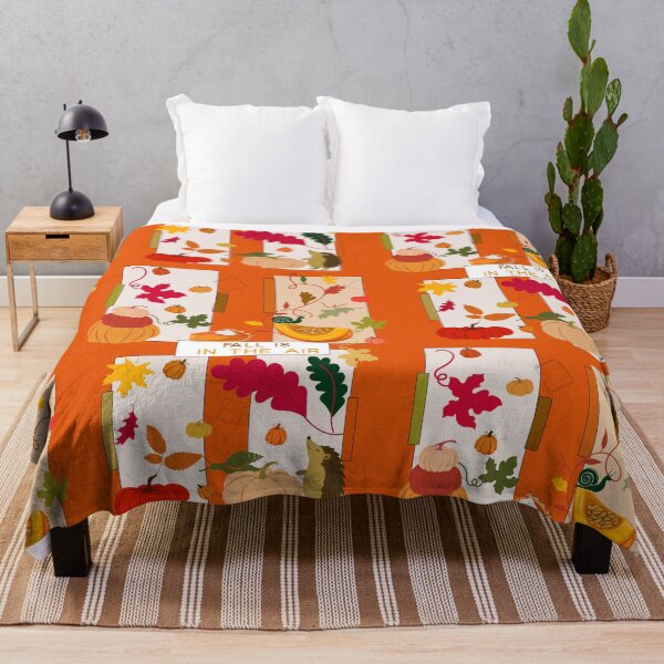 Item preview, Autumn Is Here Pumpkin Garden Wildlife Pattern designed and sold by Vibria Pattern Studio.