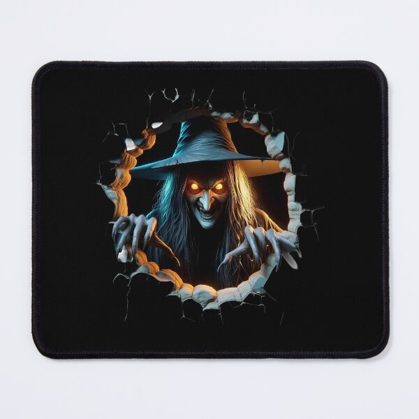Item preview, Halloween Witch Breaking Through Wall – Creepy Scary Witch Horror Halloween Design designed and sold by Kruti Collection.