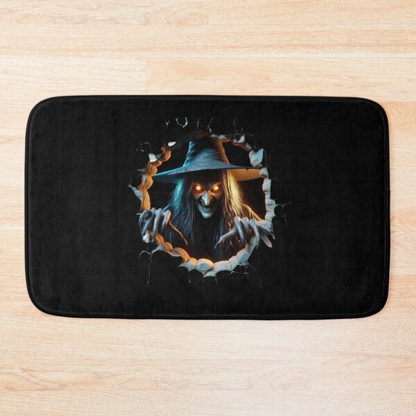 Item preview, Halloween Witch Breaking Through Wall – Creepy Scary Witch Horror Halloween Design designed and sold by Kruti Collection.