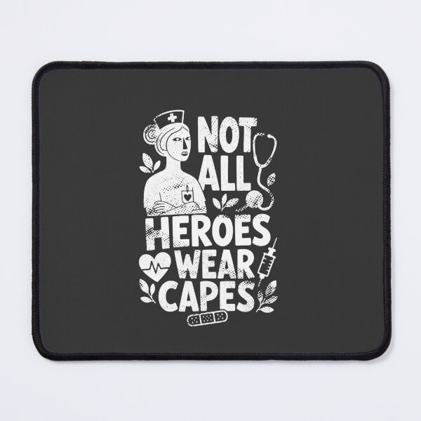 Item preview, Not All Heroes Wear Capes – Nurse Appreciation Shirt Design White Version designed and sold by KiwyStudio.