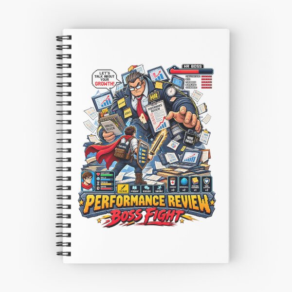 Item preview, Performance Review Boss Fight Funny Corporate Gamer Office Graphic Tee Design designed and sold by Nubian Style.