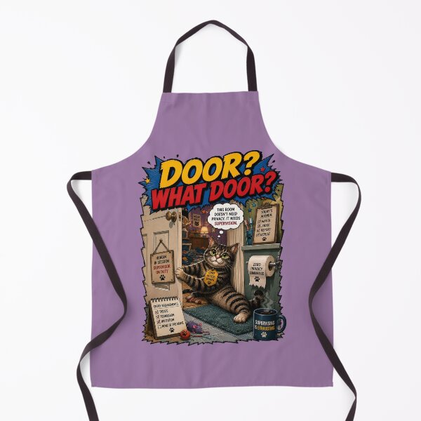 Item preview, Door? What Door? – Funny Cat Attitude designed and sold by Mac Sketches.