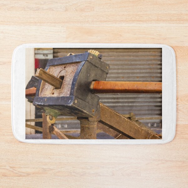 Item preview, Old Wooden Mechanical Clamp In Workshop With Rusty Metal Frame And Wooden Handle Aged Tool designed and sold by Nmallia.