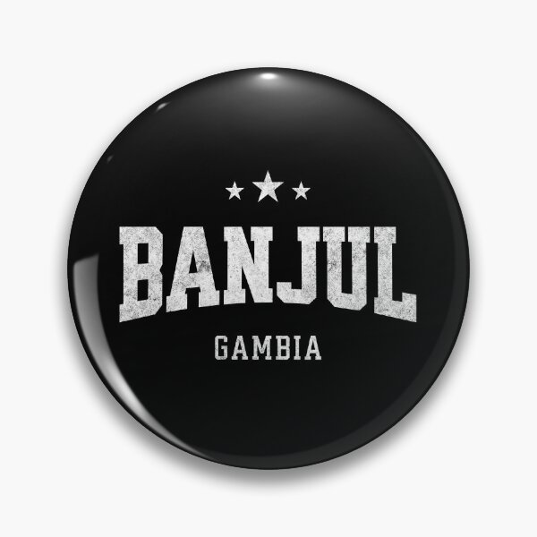 Item preview, Banjul Gambia Vintage Varsity Distressed Retro College Travel Design designed and sold by NiceTeeClub.