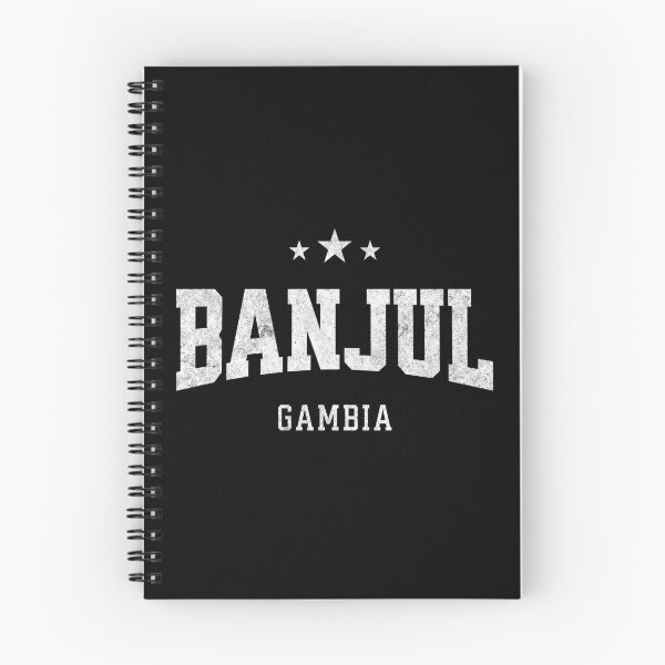 Item preview, Banjul Gambia Vintage Varsity Distressed Retro College Travel Design designed and sold by NiceTeeClub.