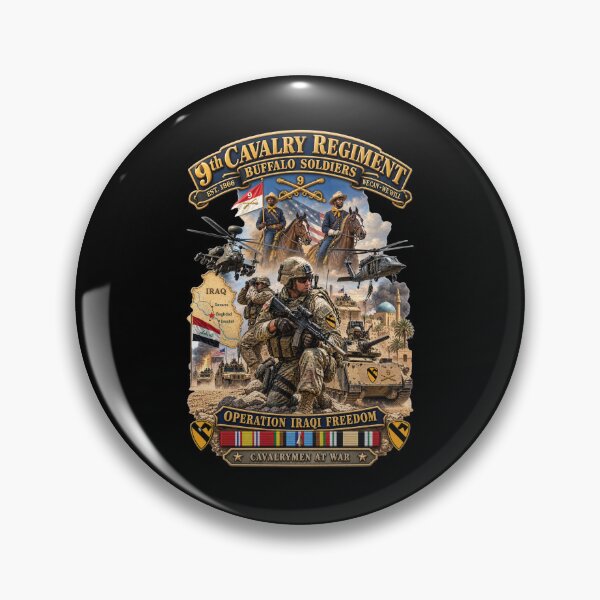 Item preview, Army - Todays Buffalo Soldiers in Iraq - OIF - Cavalrymen at War  w IRAQ SVC - 3D - Enhanced designed and sold by Military Insignia Products.