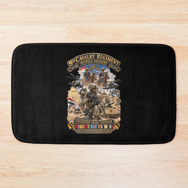 Item preview, Army - Todays Buffalo Soldiers in Iraq - OIF - Cavalrymen at War  w IRAQ SVC - 3D - Enhanced designed and sold by Military Insignia Products.