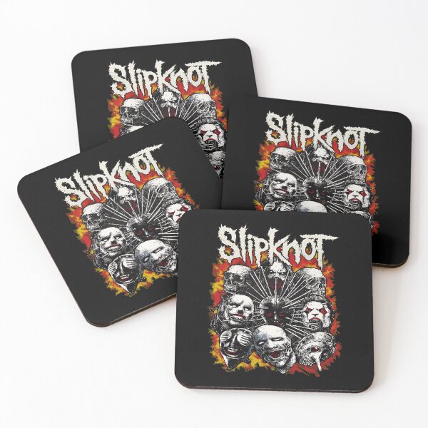 Artikelvorschau, Slipknots Bandmasken Flammen Heavy entworfen und verkauft von Benda-Designs.