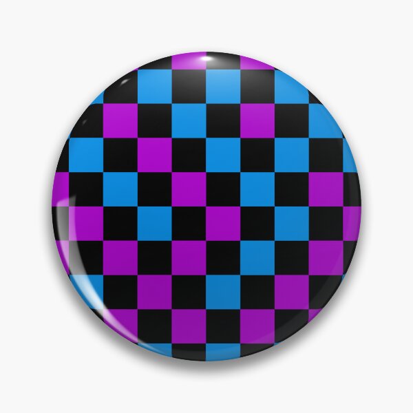 Item preview, Blue Purple and Black Checkered Design   designed and sold by PatternTitan.