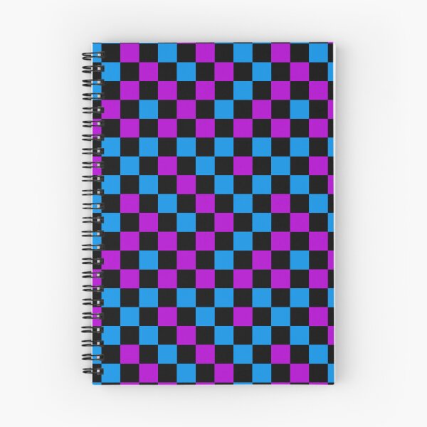 Item preview, Blue Purple and Black Checkered Design   designed and sold by PatternTitan.