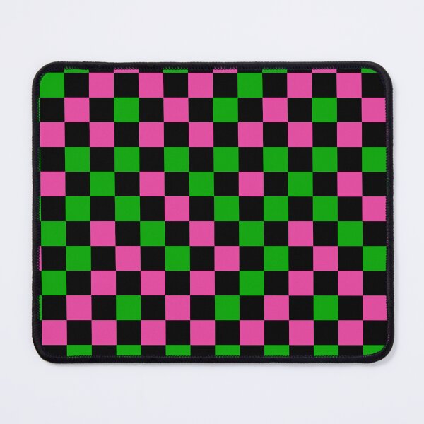 Item preview, Pink Green and Black Checkered Design designed and sold by PatternTitan.
