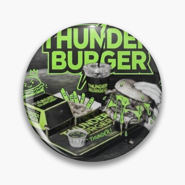 Item preview, Thunder‑Snack Attack: The Burger That Went Full Shock‑n‑Roll designed and sold by Print Fiction.