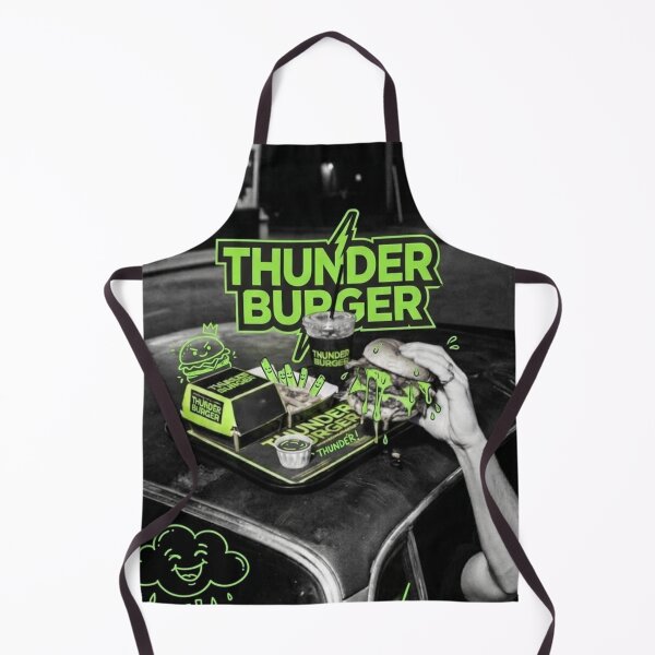 Item preview, Thunder‑Snack Attack: The Burger That Went Full Shock‑n‑Roll designed and sold by Print Fiction.