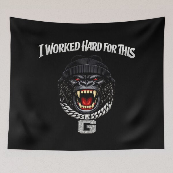 Item preview, Ferocious Gorilla Grind Beanie Streetwear Design designed and sold by FrozenHeat97.