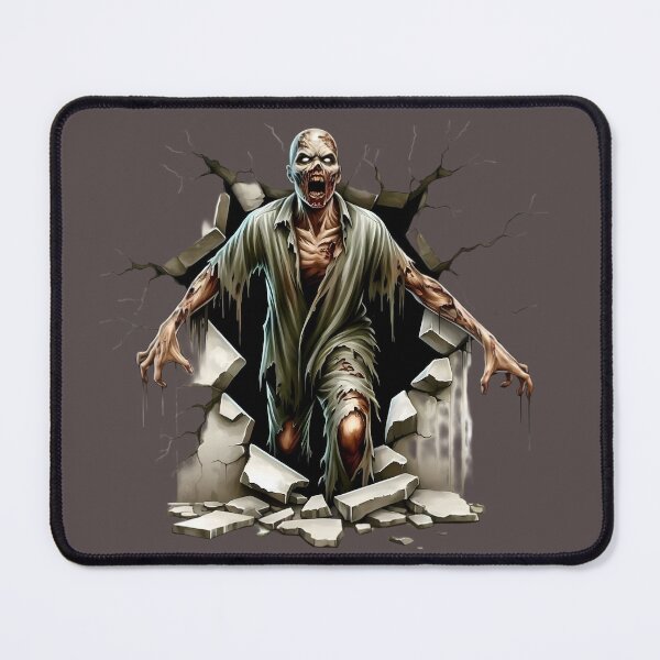 Item preview, Zombie Breaking Through Wall Halloween Horror T-Shirt designed and sold by Kruti Collection.