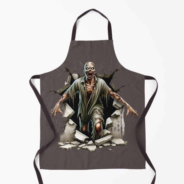 Item preview, Zombie Breaking Through Wall Halloween Horror T-Shirt designed and sold by Kruti Collection.