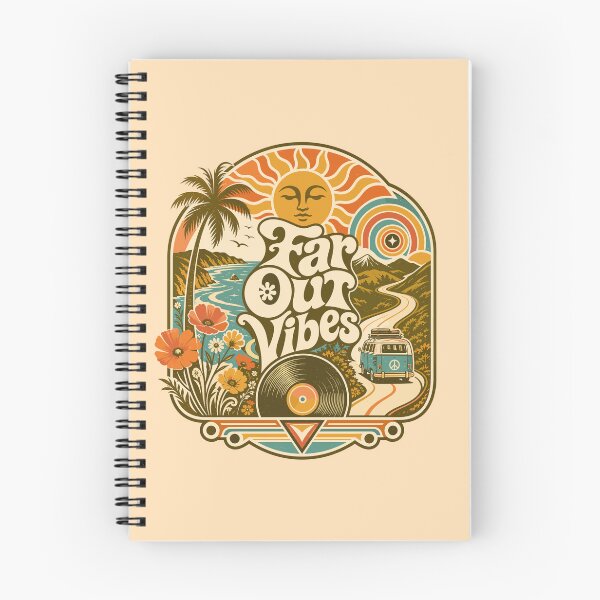 Item preview, Retro Far Out Vibes Vintage 70s Boho Beach Sunset designed and sold by Far Out Goods.