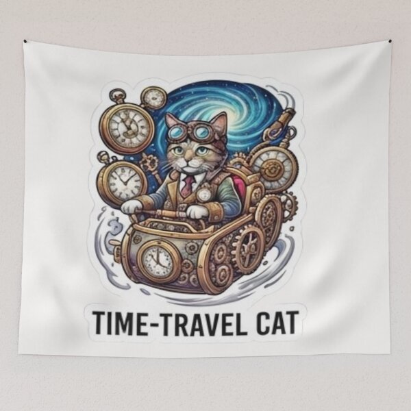 Item preview, Time Travel Cat Steampunk Time Machine designed and sold by FABIOLA1970.