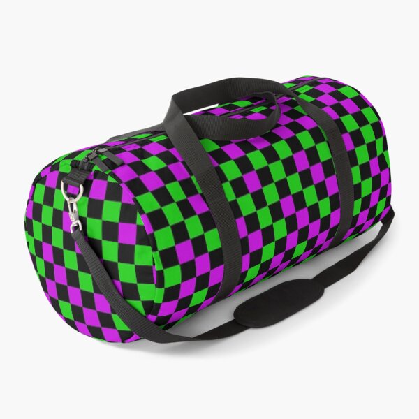 Item preview, Purple Green and Black Checkered Design   designed and sold by PatternTitan.