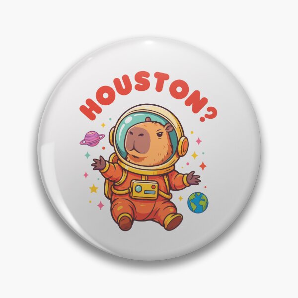 Item preview, Houston, We Have a Capybara – Funny Space Capybara designed and sold by paulo silveira.