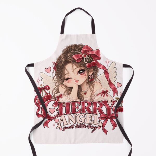 Item preview, Cherry Angel Coquette Girl – Cute Y2K Kawaii Cherry Bow Gift designed and sold by SaNaCreation13.