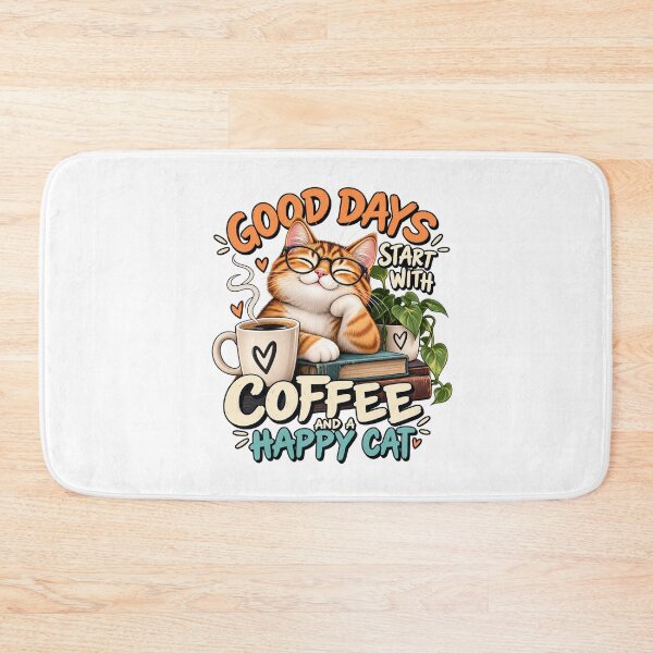 Item preview, Funny Coffee Cat Lover – Cozy Happy Cat designed and sold by lbenoraib.