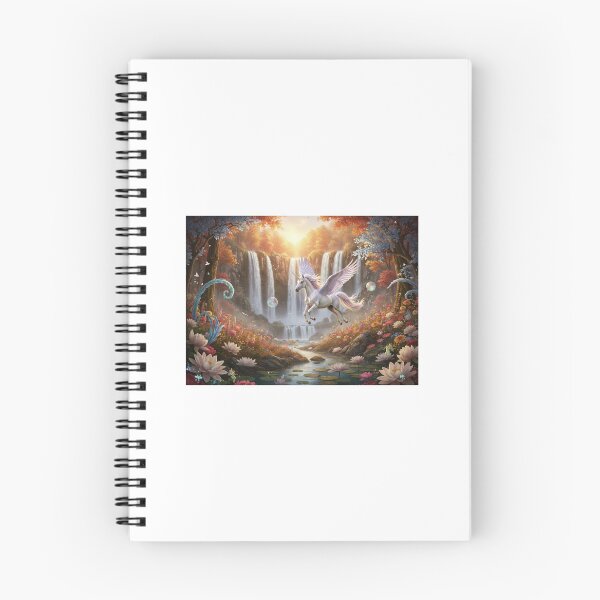 Item preview, Mystical Forest Waterfall with Celestial Pegasus designed and sold by KristinaArts.
