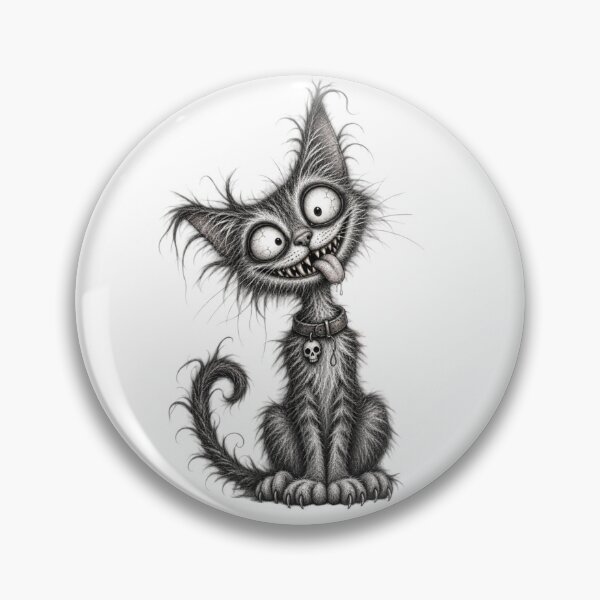 Item preview, Freaky Cat – Creepy Funny Horror Cat designed and sold by UnglaublichGut.
