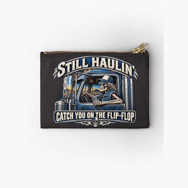 Item preview, Still Haulin' - Skeleton Trucker Art - Catch You On The Flip-Flop designed and sold by NomadForge.