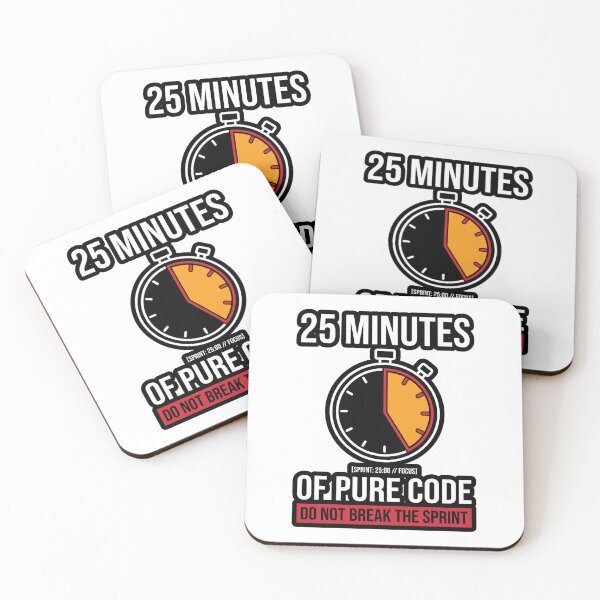 Item preview, 25 Minutes Pure Code Pomodoro Funny Developer Gift designed and sold by Ixnor.