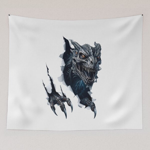 Item preview, Halloween Dragon Claw Breakthrough – Scary Gothic Monster Horror Fantasy designed and sold by Kruti Collection.